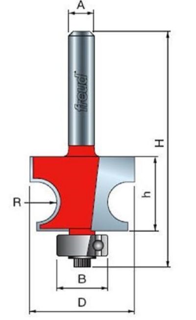 FRESA FREUD PRO 80-10206P- 6MM FREUD