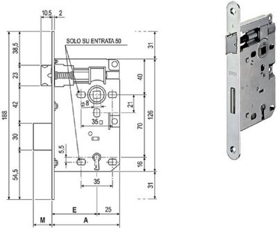 SERRATURE AGB PATENT PICCOLA ART.571 AGB