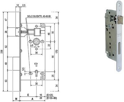 SERRATURE AGB PATENT GRANDE ART.591 AGB