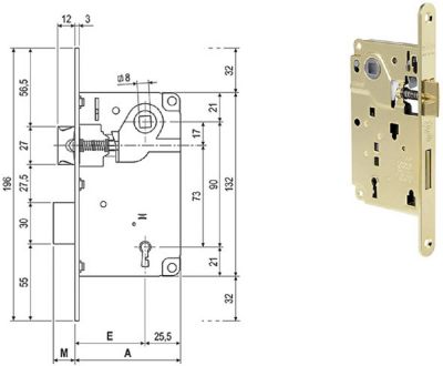 SERRATURE AGB CENTRO PATENT FRONTALE 18 ART.1002 AGB